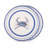 Blue Crab Enamelware Animal Print Charger
