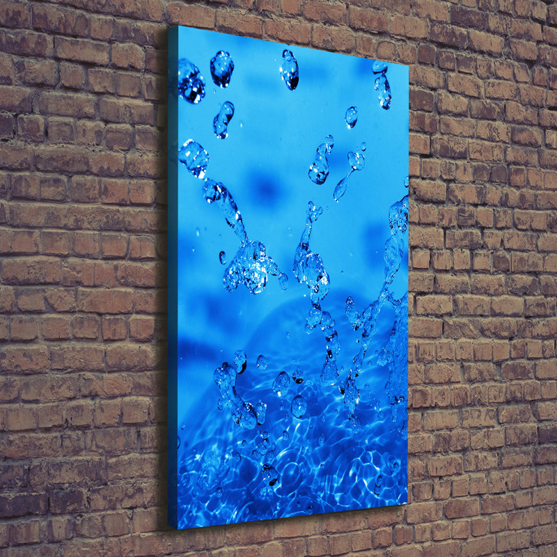 Drops Of Water - Wrapped Canvas Print
