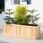 Barros Solid Cedar Rectangular Planter Box with Drainage Holes-2102626844-2088857656