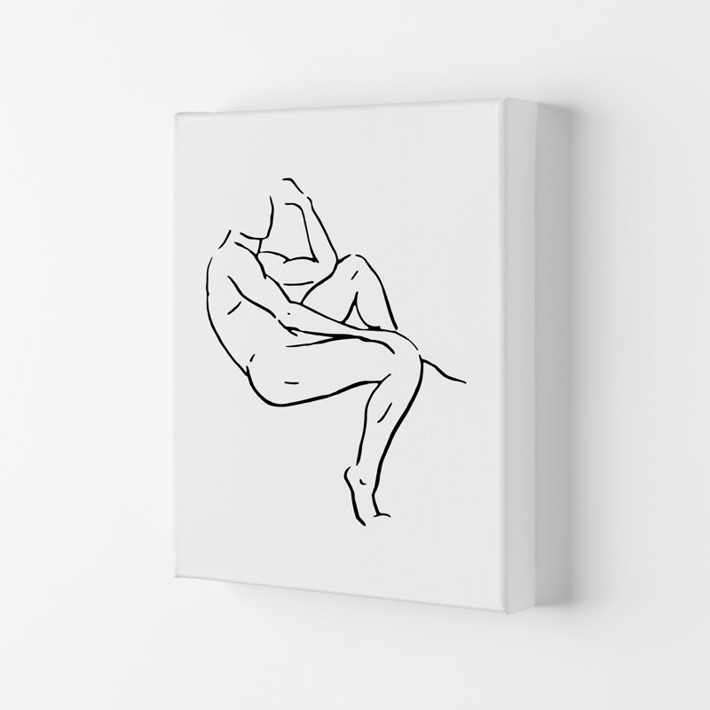 Body Sketches V - Male - Print, Black Framed, 29.7 cm H x 21 cm W x 4 cm D