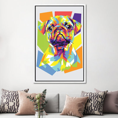Pug 1 Piece Wall Art on Canvas
