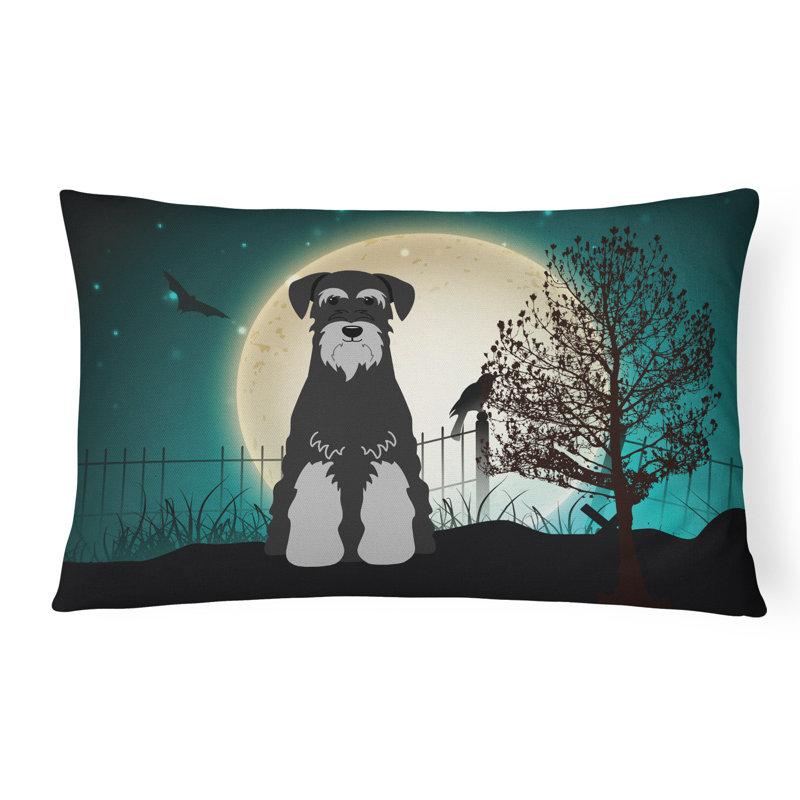 Coussin lombaire intérieur / extérieur Halloween, Noir / gris