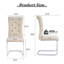 Chaises de salle à manger rembourrées en similicuir avec boucle en cristal-522394425-522394427