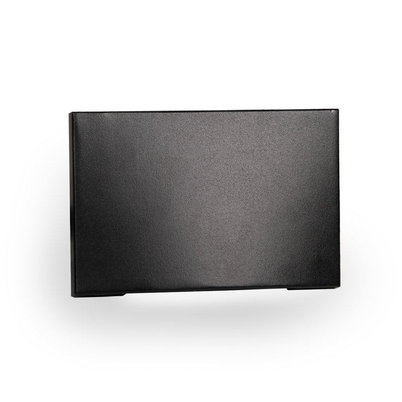 Luminaire de cloison à del d’extérieur, Noir, Diffuseur givré