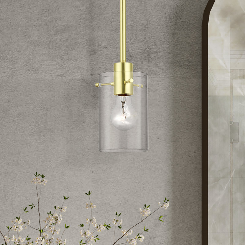 Letourneau 1 - Light Single Pendant, Satin Brass