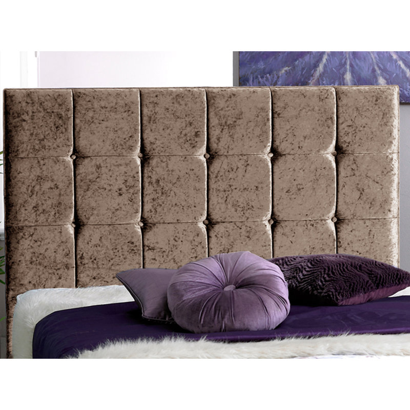 Margaux Upholstered Bed, Single (3'), Truffle Crush Velvet