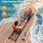 Rameur d'eau pliable en bois FED Fitness Yosuda Series RM5, capacité de 400 lb, moniteur et application Bluetooth pour la maison