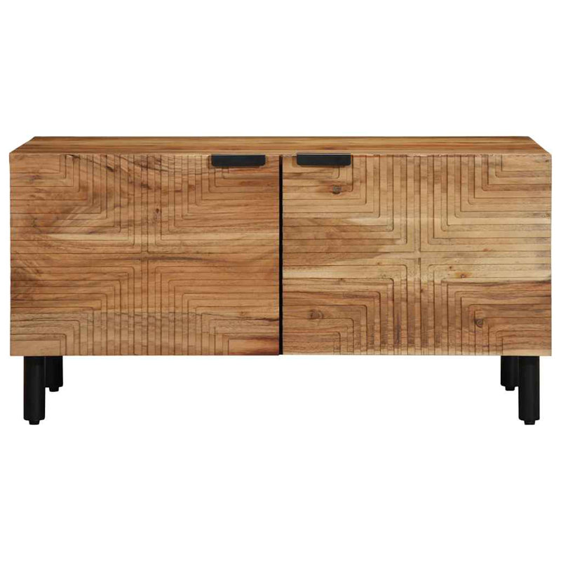 Coffee Table with Storage, 40" H x 80" L x 50" W, Brown Oak 