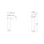 Robinet de lavabo de salle de bain à poignée simple 6 "certifiée CUPC par Twowa Home (finition nickel brossé)-117992774