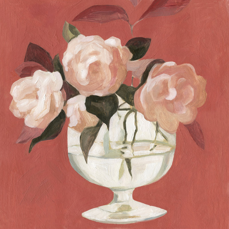 Bright Blooms III by Emma Scarvey - Wrapped Canvas Painting, 30cm H x 30cm W