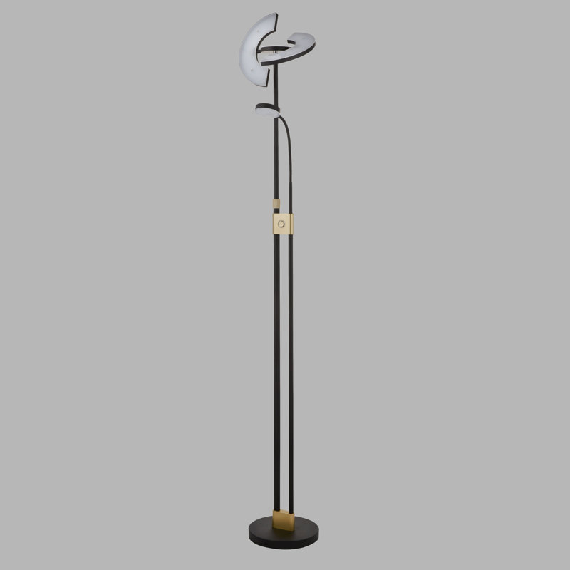 Rianne 210cm LED Novelty Floor Lamp, Satin Brass