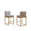 Chaises modernes pour îlot de cuisine de 26 po pour la maison, similicuir rembourré avec dossier, structure en métal noir robuste, assemblage facile-597734790-597734794-597734789