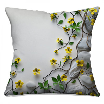 Coussin Yellow Flowers