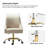 Westlyn Task Chair with Velvet and Double Wheel-103369490-28329885