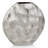 3616 Facetado Silver Round Etched Vase
