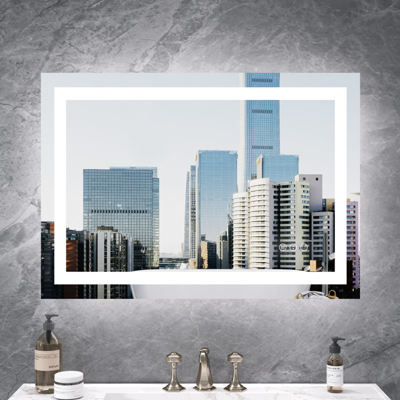 Miroir de salle de bain rectangulaire, 28 po x 36 po