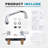 4 Inch Center Deck Mount Commercial Sink Faucet With 8" Swivel Spout And 90°Rotatable Dual Lever Handles