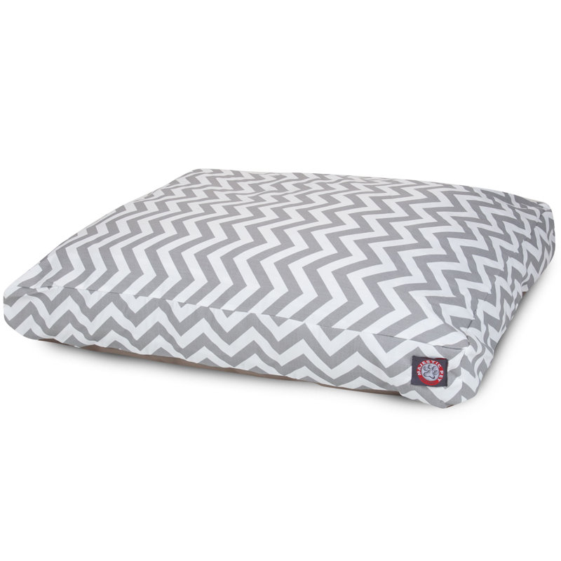 Oreiller Zig Zag, Très grand (l 42 po x P 50 po x H 5 po), Gris