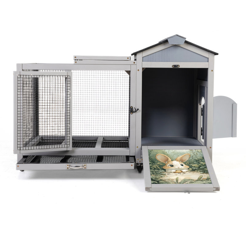 Cage à lapin en bois