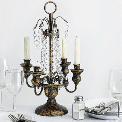 18.9'' H Metal Tabletop Candlestick
