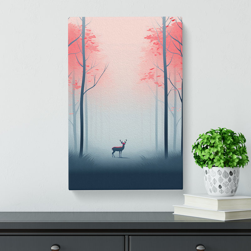 Spring Forest Minimalism - Wrapped Canvas, 50cm H x 35cm W x 3cm D
