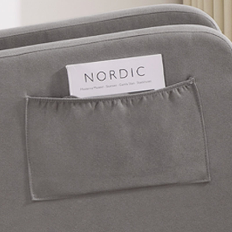 Upholstered Accent Chair, Light Grey