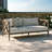 Northlake Outdoor Teak Loveseat In Weathered Gray Pebble-123103158
