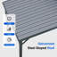 Abri et abri de jardin modernes en acier de 8 pi x 5 pi (cadre inclus) pour patio