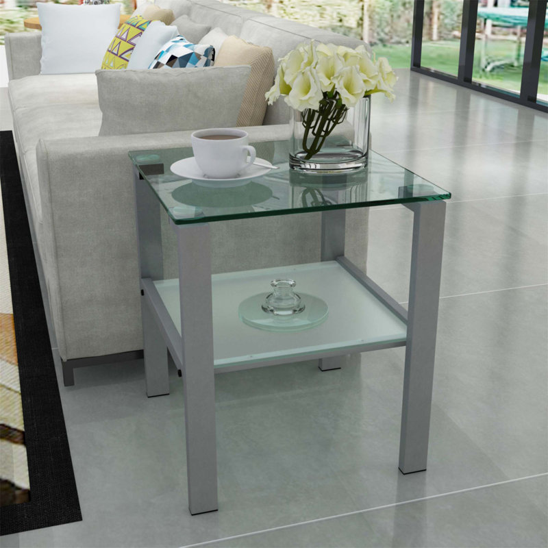 Table de bout Mukram, Clair, 2, Gris