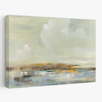 Low Horizon - Abstract Black Blue Brown