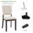 Nusa Modern Minimalist Wooden Upholstered Dining Chairs