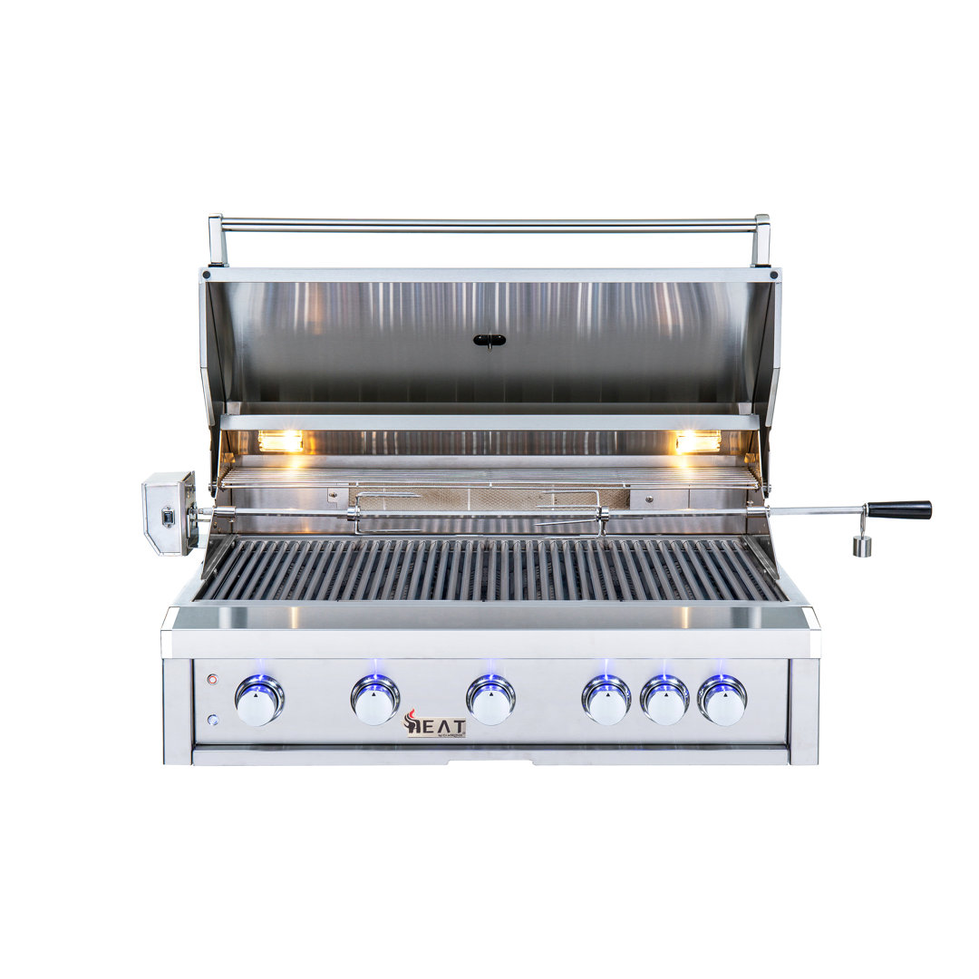 Heat by Cambridge 5-Burner Built-In Convertible Gas Grill Heat by Cambridge Gas 