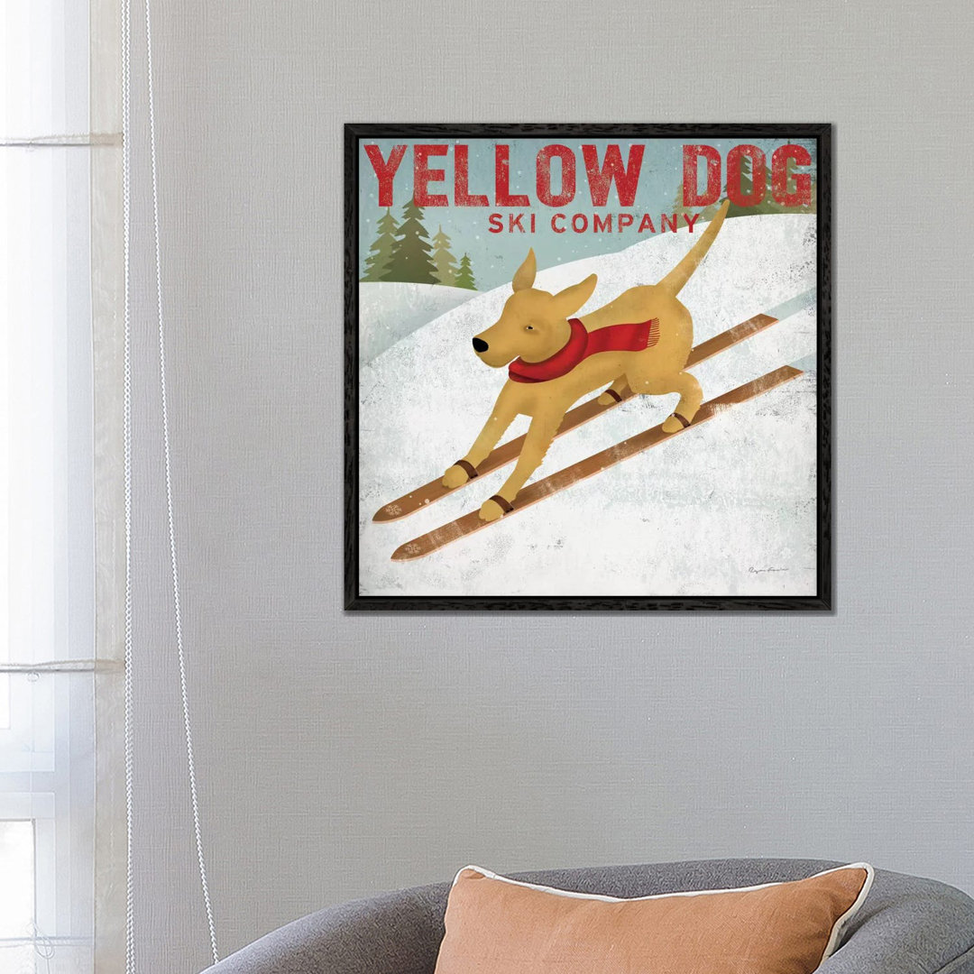 Leinwandbild Yellow Dog Ski Co. von Ryan Fowler