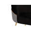 Ensemble de chaises en velours moderne et similicuir doré et noir | Cadre 100% métal, 19,7 po x 35,4 po x 19,3 po | Capacité de charge de 352 lb | Conception élégante et glamour pour la salle à manger et les espaces de vie-966020062