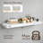 2 Pieces Floating Shelves, Wall Shelf Display Shelves for Living Room/Bedroom/Bathroom/Kitchen-1233567938-1233567951