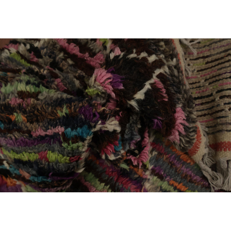Tapis marocain coloré 6 x 10 avec motif géométrique