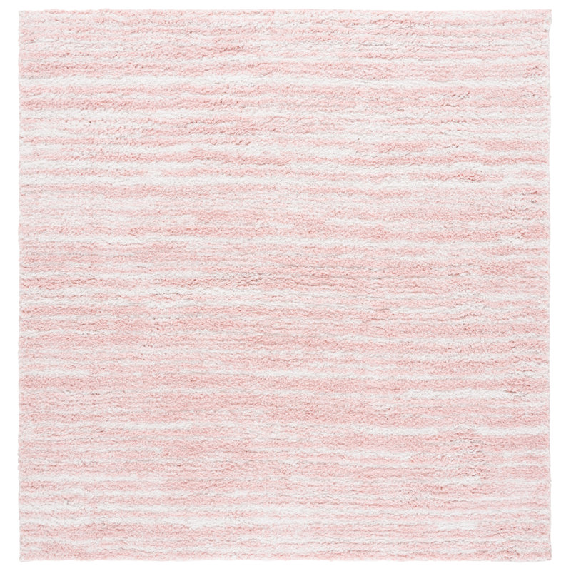 Aivery Geometric Shag Area Rug, Square 201 X 201cm