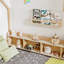 Lits avec rangement, lit simple en bois de pin pour chambre d'enfant