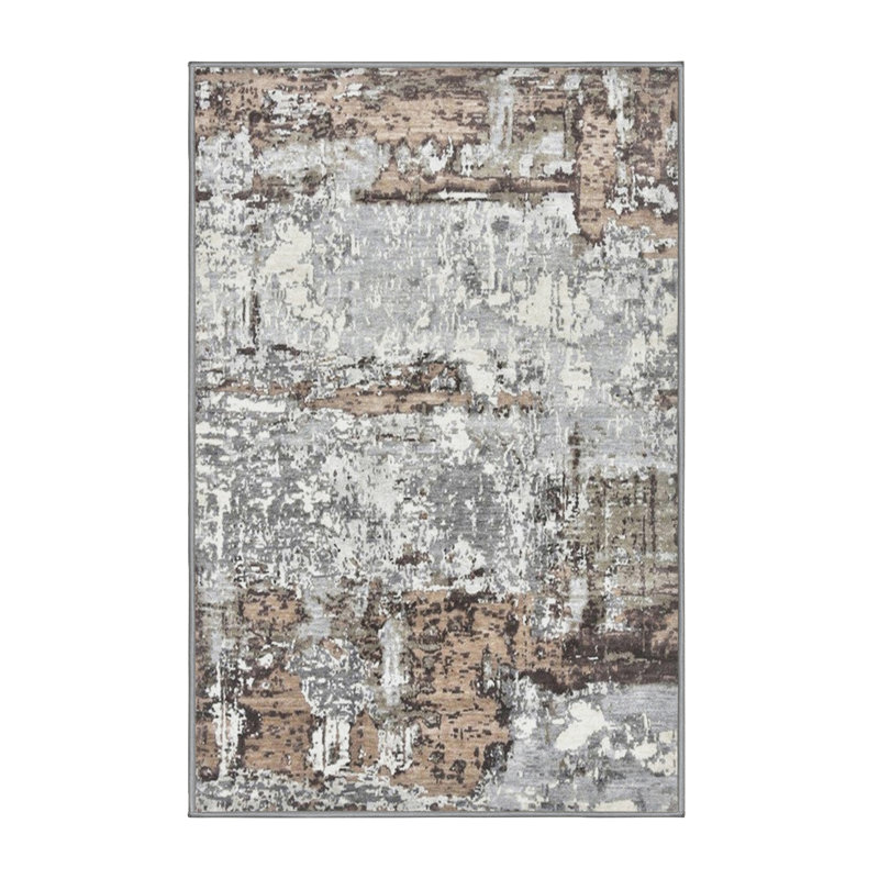 Tapis abstrait gris, Rectangle 5 pi x 8 pi