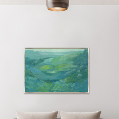 Eve Fairwell " Valley Home " Acrylic Painting