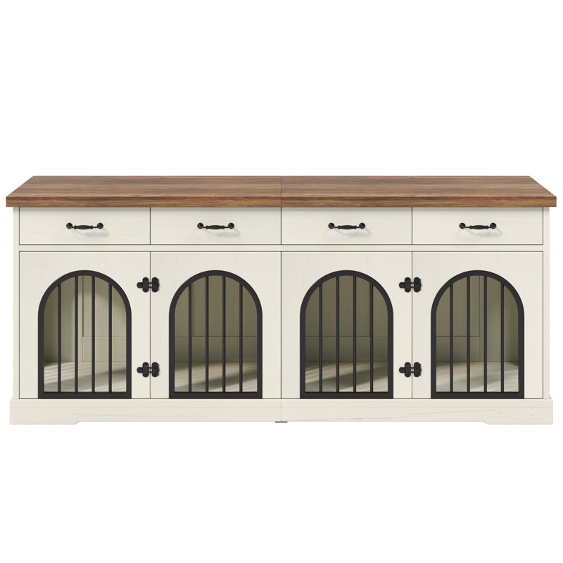 Meuble pour chien 70,8 "pour 2 chiens