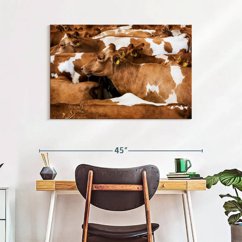 Brampt Guernsey Cows, 26" H x 39" W