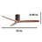 52 Inch Flush Mount Ceiling Fan With Remote Control, 3 Reversible Wood Blades Noiseless DC Motor Ceiling Fan Without Light