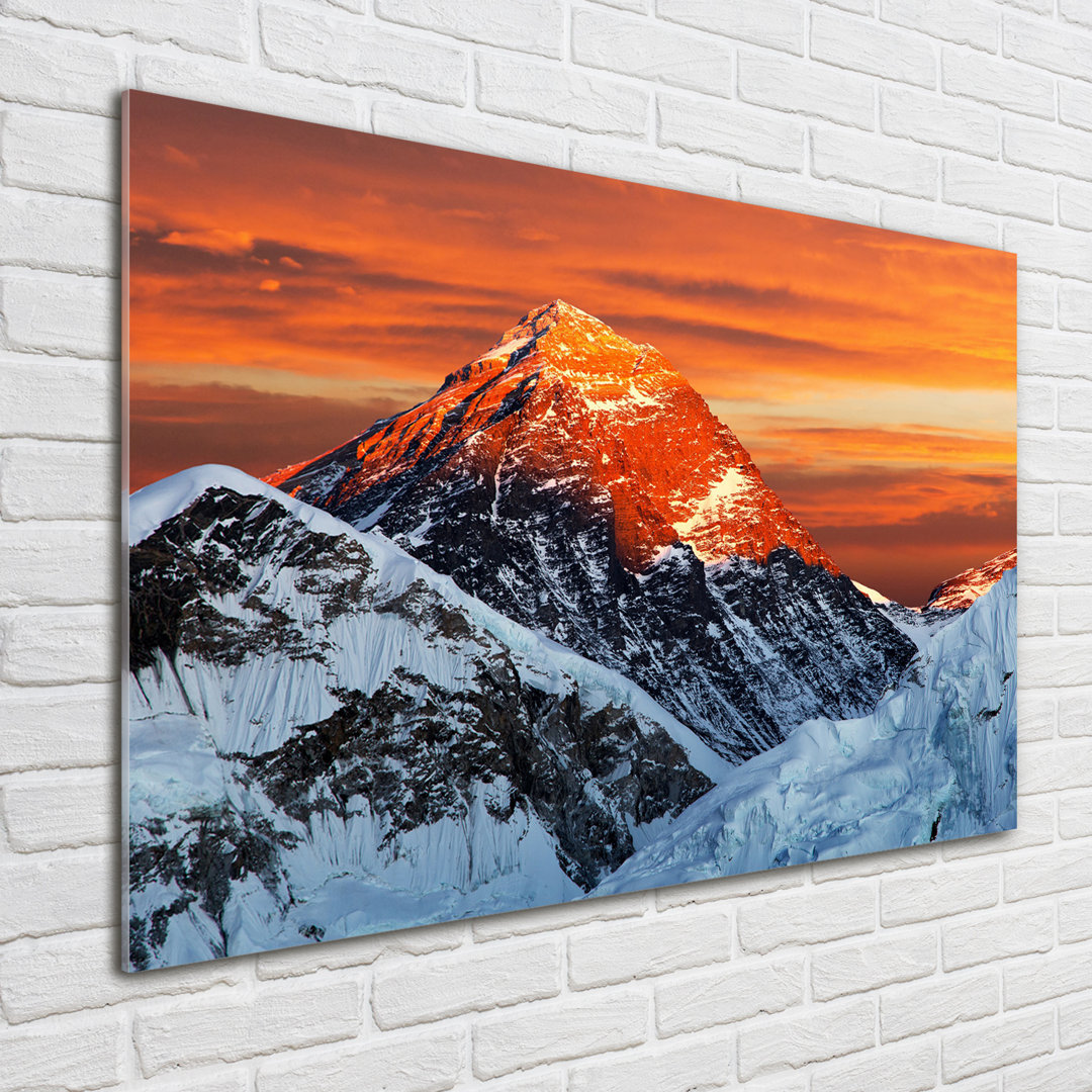 Glasbild Everest Peak