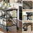 3-Tier Kitchen Table With Wheels And Storage Shelves-810857362