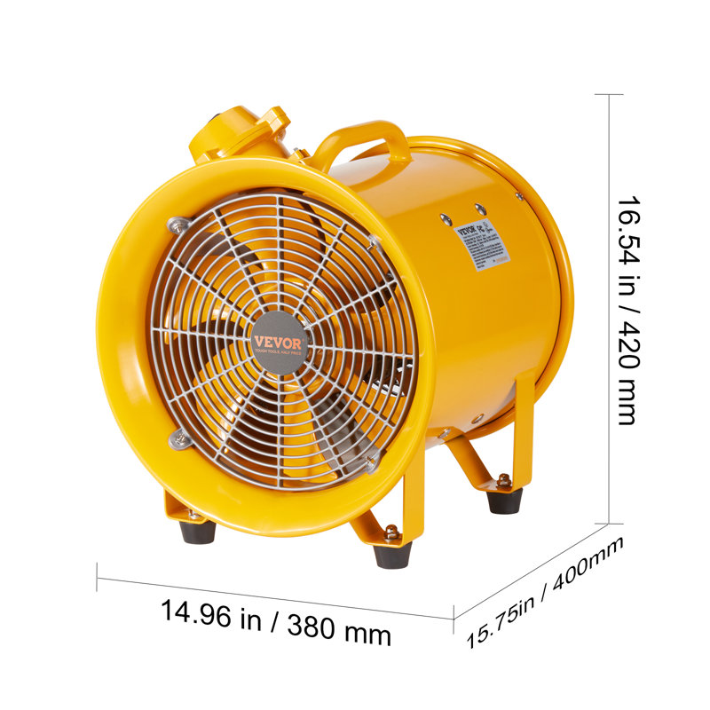 VEVOR Blower Fan Fan, 16.54" H x 14.96" W x  15.75" D