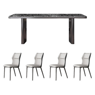 Table et chaise de maison légère et luxueuse