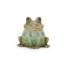 Grenouille de jardin en terre cuite assise (ensemble de 4)