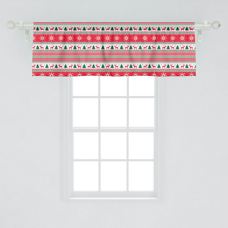 Cantonnière de Noël Ambesonne, L 54 po x L 18 po