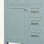 30" Bathroom Vanity Without Sink, Cabinet Base Only, Bathroom Cabinet With Drawers, Solid Frame And MDF Board, Green